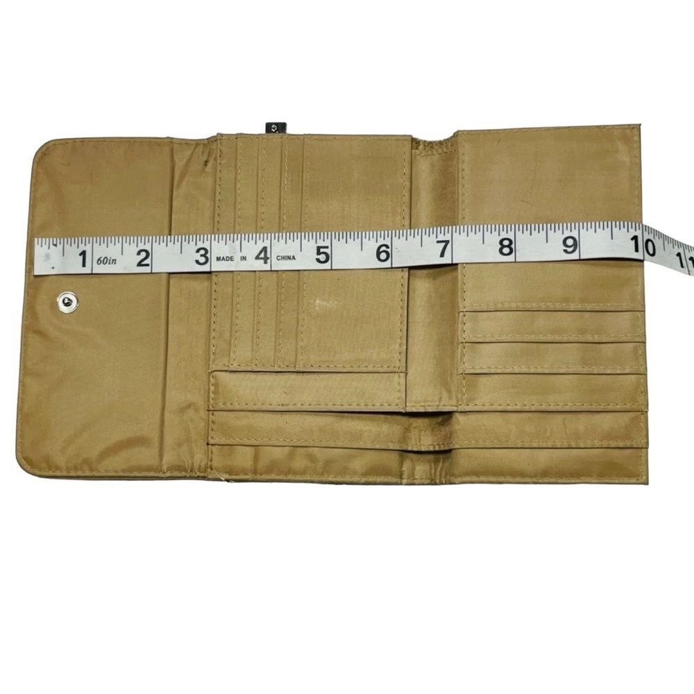 10/$25🦋 Longaberger Blue & Tan Striped Wallet - Picture 10 of 10